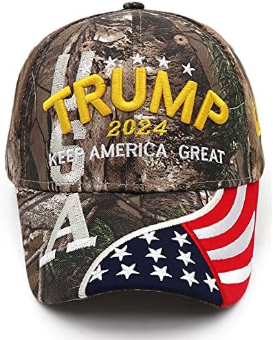 Trump 2024 Şapka Donald Trump Şapka 2024 MAGA Tutmak Amerika Büyük Şapka Camo ABD Işlemeli Ayarlanabilir beyzbol şapkası