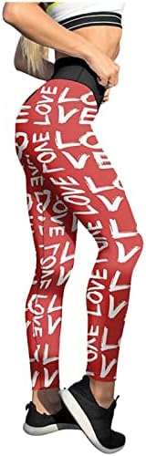 GOODTRADE8 Pantolon Kadınlar için Rahat Yüksek Bel Kalp Baskı Eşofman Altı Tayt Sıska Spor Yoga Koşu spor pantolonları