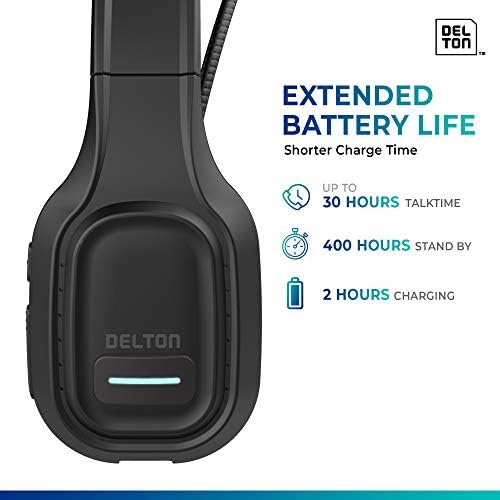 Delton Profesyonel Kablosuz Bilgisayar Mikrofonlu Kulaklık / Kulak Üstü Bluetooth 5.0 Kablosuz Kulaklık, Kamyon Sürücüleri, Ev