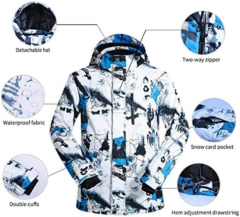 decathee erkek kayak Snowboard ceket pantolon su geçirmez kış dağ sıcak kar ceketler ceket önlükler