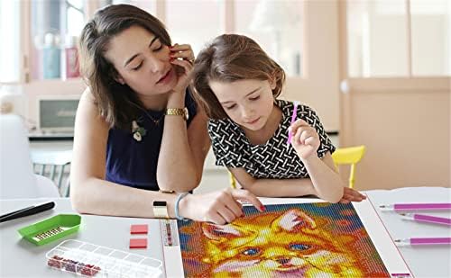 Elmas Boyama At 5D Elmas Sanat Kiti Yetişkinler için/Çocuklar, DIY Elmas Nakış Çapraz Dikiş Kristal Rhinestone Mozaik Resim El
