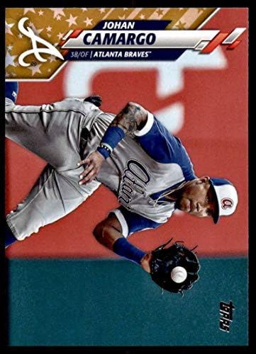2020 Topps Altın Yıldız Beyzbol 443 Johan Camargo Atlanta Braves Bireysel Resmi MLB Paralel Ticaret Kartı Yeşil WM Sınırlı Sayıda