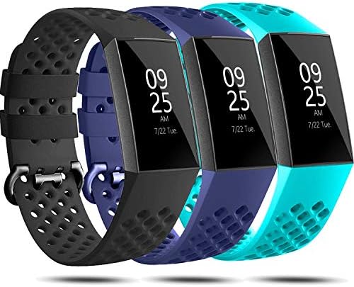 Bantları ile Uyumlu Fitbit Şarj 4/Şarj 4 SE/Şarj 3 / Şarj 3 SE için Kadın Erkek, silikon Ayarlanabilir Yedek Kayış Spor Bileklik