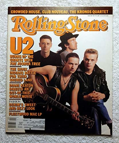 Bono, Kenar, Adam Clayton ve Larry Mullen-U2-Joshua Ağacı-Rolling Stone Dergisi - 499-7 Mayıs 1987-Sioux Kızılderilileri Kutsal