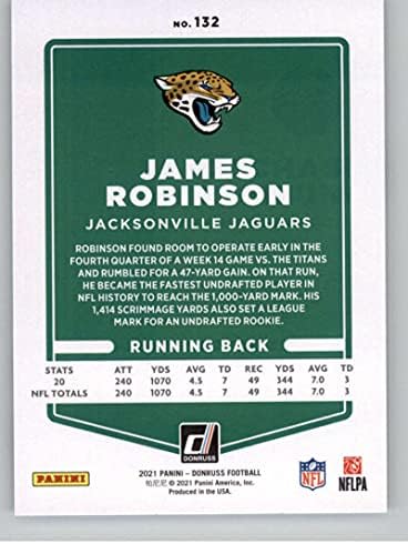 2021 Donruss 132 James Robinson Jacksonville Jaguarlar NFL Futbol Kartı NM-MT