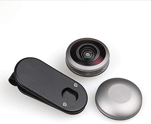 Z-Prime Evrensel Serisi Selfie Balıkgözü, Süper Geniş Açı Lens iPhone SE, 6, 6s, 7, 8, XR, Samsung için Ön Kameraya Takın. (Gri