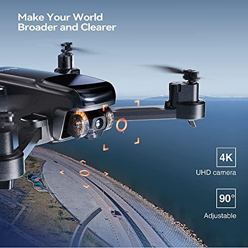 Yetişkinler için Kameralı Ruko Dronları 4k, 40 Dakika Uçuş Süresi, Canlı Video ile Yeni Başlayanlar için Katlanabilir FPV GPS
