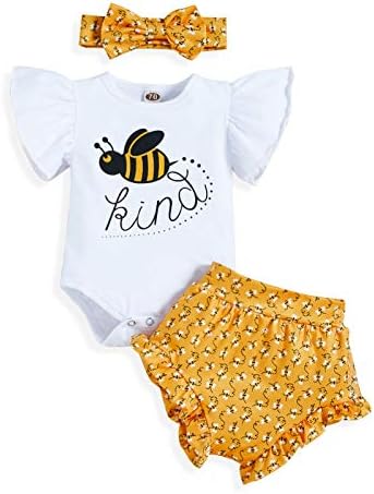 Yenidoğan Bebek Kız Giysileri Ruffles Yaz Romper Çiçek Dipleri Şort 3 adet Kıyafetler