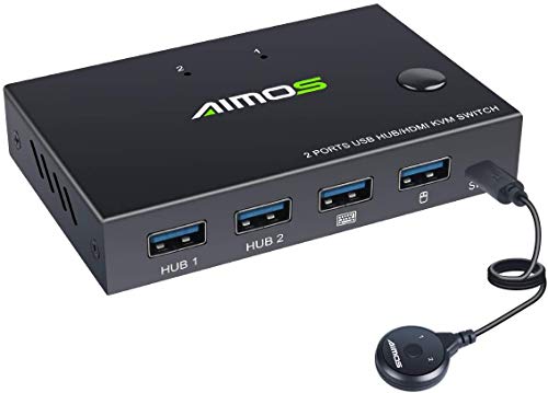AIMOS KVM Switcher Uzatma Düğmesi, Masaüstü Anahtarı Uzatın Denetleyici Düğmesi KVM Anahtarı, 1.5 M