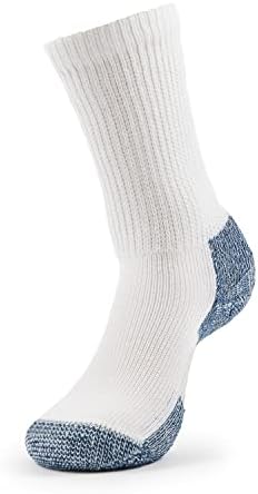 XJ Koşu Maksimum Yastık Mürettebat Çorabı, (3 Çift) Beyaz / Lacivert, Büyük