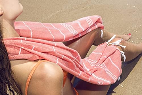 Aloe Vera ile Aşılanmış VİVENCE Türk Plaj Havluları-Yetişkinler, Çocuklar için Kumsuz ve Nemlendirici Büyük Boy Plaj Havluları-Hızlı