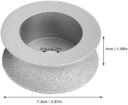 Taşlama diski 7.3 cm Lehimli Elmas Taşlama Tekerlek Içbükey Aşındırıcı Tekerlek Taşlama Tekerlek için Taş Mermer Granit(4.0 cm)