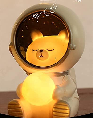 Yaratıcı sevimli Galaxy Guardian Pet Astronot gece lambası, galaxy ışık projektör için yatak odası, astronot projeksiyon lambası