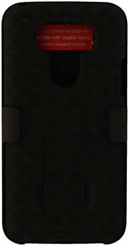 LG G5 için Verizon OEM Shell Kılıf Standı Combo Kılıf-Siyah-Perakende Paket