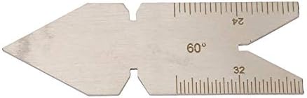 1 Adet Konu Ölçer, Hafif Kullanımı Dayanıklı Paslanmaz Çelik Scribe Aracı, 60 ° Hızlı Karşılaştırma için (Amerikan standart USA60