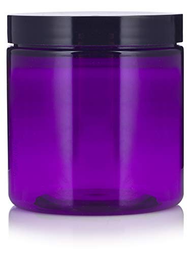 Büyük 8 oz / 240 ml Mor PET BPA Ücretsiz Doldurulabilir Plastik Kavanoz-12 paket