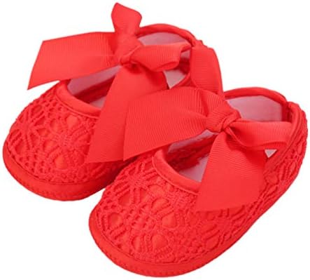 Happyyamı Bebek Kız Prenses Ayakkabı Yumuşak Dantel Yay Düz bale ayakkabıları yürüyüş ayakkabısı Çocuklar Mary Jane Ayakkabı