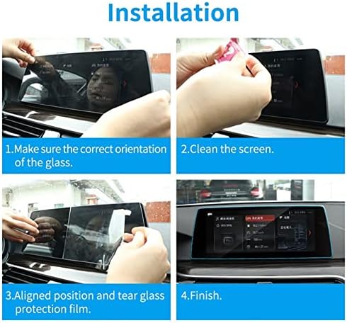 JINQIUTE Araba GPS Navigasyon Filmi LCD Ekran Temperli Cam Koruyucu Film Anti-Scratch Film Aksesuarları, Porsche Panamera 2017-2022