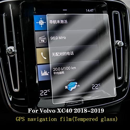 JINQIUTE Araba GPS Navigasyon Filmi LCD Ekran Temperli Cam Koruyucu Film Anti-Scratch Film Aksesuarları Tamir, Volvo XC40 için