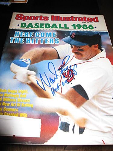 Wade Boggs İmzalı İmzalı Sports Illustrated Boston Red Sox Yankees Şahsen İmzalı Major League BASEBALL Dergileri