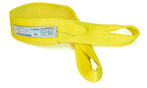 Stren-Flex-ABD'de Üretilmiştir-12 ft Polyester Bükülmüş Göz ve Göz Web Sling (12000 Dikey-9600 Gerdanlık - 24000 Sepet)