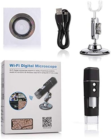 Luckya WiFi dijital mikroskop 8 LED ışıkları kablosuz el dijital mikroskop