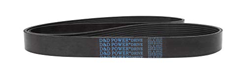D & D PowerDrive 4PK779 Metrik Standart Yedek Kayış, K Kayış Kesiti, 31.25 Uzunluk, Kauçuk