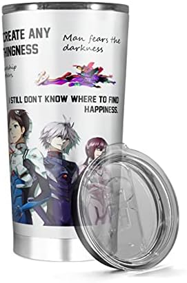 Paslanmaz Çelik yalıtımlı bardak 20 oz 30 oz Neon Seyahat Kupa Genesis Sıcak Komik seyahat bardakları Evangelion kahve fincanı