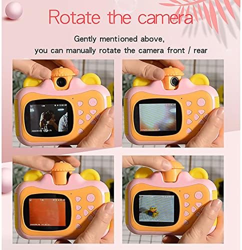 Niaviben Kamera Çocuklar için Karikatür Baskı Kamera 1080 P HD Dijital SLR Mini Oyuncak Video Kamera çocuk Baskı Kamera Hediyeler