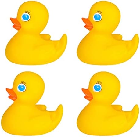 Dreidel Şirketi Sarı Lastik Ördek Oyuncak Ördekler Çocuklar için, Banyo Doğum Günü Hediyeleri Bebek Duşları Sınıf Teşvikleri,