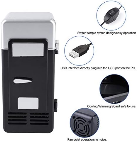 Taşınabilir Mini USB Buzdolabı, kişisel Buzdolabı Soğutur veya ısıtır İçecek Kutuları Soğutucu ısıtıcı Kompakt Taşınabilir Mini