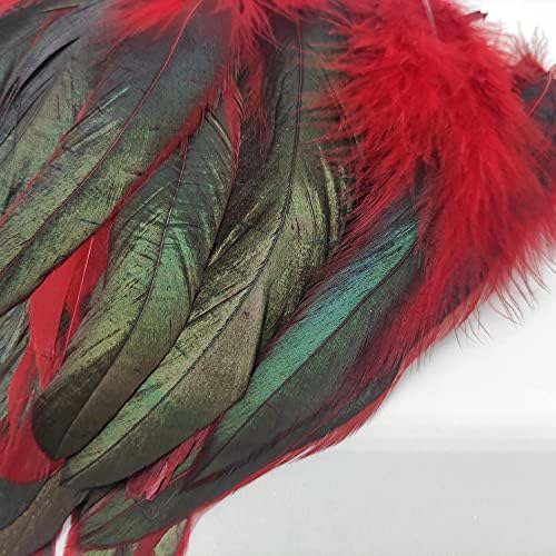 100 Adet Doğal El Sanatları Tüyler Plume Düğün Dekor DIY Renkli Horoz Tüyler Takı Yapımı Saç Aksesuarları 13-18 cm