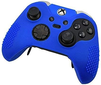 Jayamer Silikon Kılıf Kauçuk Jel Kapak Cilt için Xbox One Elite Denetleyici Çivili Kaymaz Yumuşak Kılıf (Mavi)
