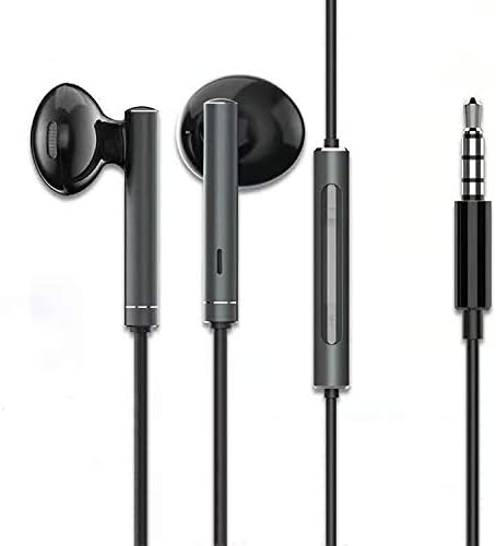 Mikrofonlu kulaklık Gürültü Yalıtımlı Stereo 3.5 mm Jack Kulak İçi Kulaklık Evrensel 6s/6 Plus/SE ve Android Akıllı Telefonlar,