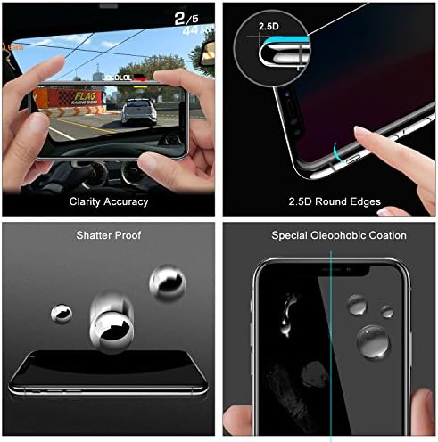 Entwth 3D Dokunmatik tam ekran Anti mavi ışık temperli cam koruyucu[2 Paket] iPhone 12/12 Pro 6.1 [Gözleri korumak]Blokları Aşırı