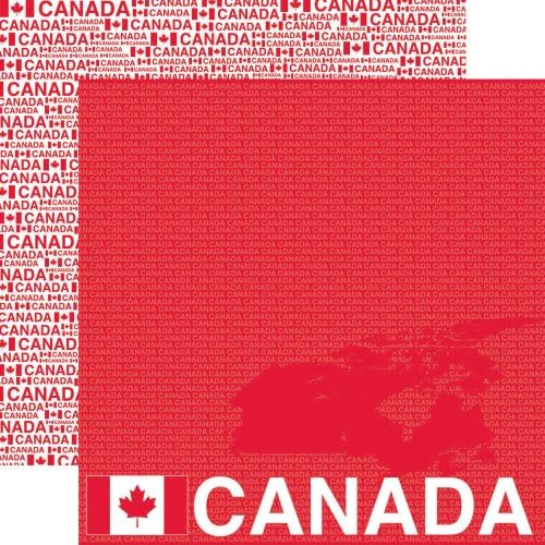 Pasaportları 12 x 12 İnç Çift Taraflı Karalama Defteri Kağıdını Hatırlayın, Kanada