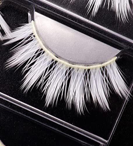 3 Pair Beyaz Kirpik Makyaj Doğal Uzun Uzatma Çapraz Şerit Yanlış Göz Lashes Güzellik Araçları, 001