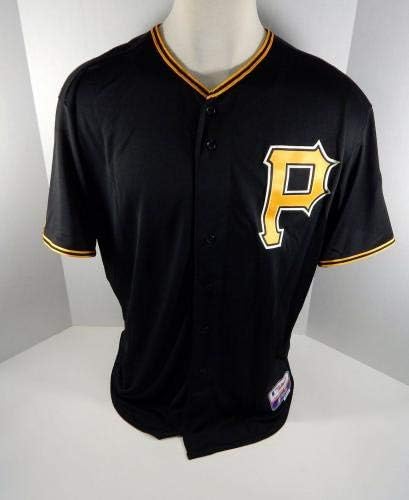 2015 Pittsburgh Pirates Stetson Allie Oyun Yayınlanan Siyah Jersey PİTT33169-Oyun Kullanılan MLB Formaları