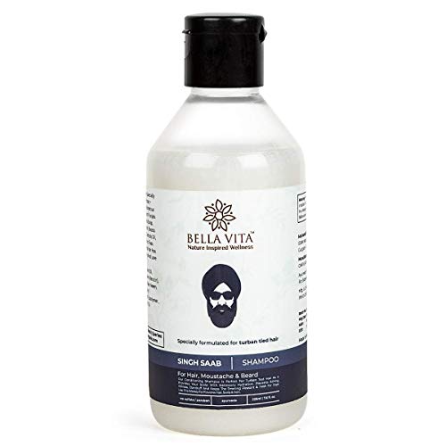Glamorous Hub Bella Vita Organic Singh Saab Türbanlı Saçlar İçin Şampuan ve Saç Kremi, Kepek, Yağ Kontrolü, Düşme Kontrolü, Kaşıntı