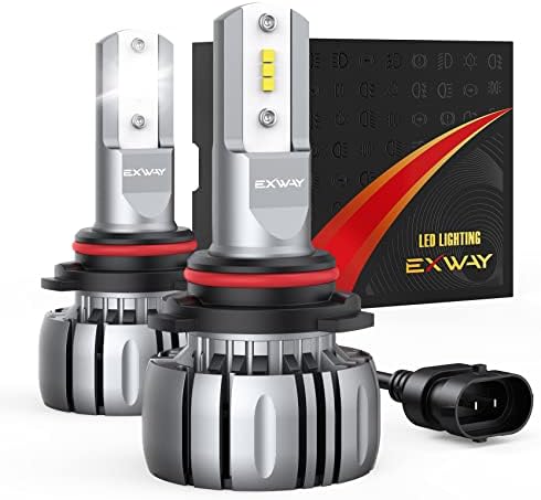 Exway 9006 / HB4 LED far ampuller, 400 % Parlak LED düşük ışın/sis ışık Combo LED Farlar Dönüşüm kiti ile Fan, 6500 K Süper Parlak