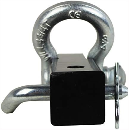 MaxxHaul 70250 Alıcı Hitch D-Ring (3/4 Dövme Kelepçe ve Araç Kurtarma Çekme için Katı Mil ile)