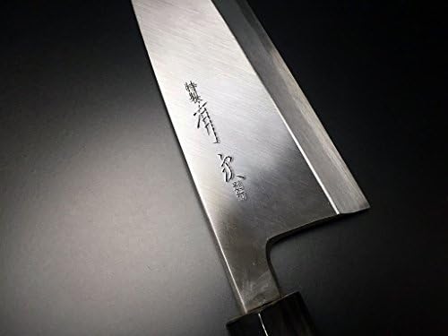 Japon Şef Bıçağı ARİTSUGU Deba Mavi Çelik Mutfak 210 mm 8.26 Saya
