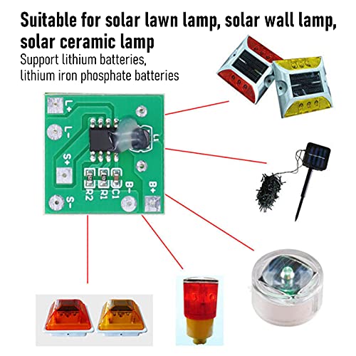 5 adet Solar Lamba Dize Denetleyici Modülü, 9012 1.2 V Solar Şarj Regülatörü Kurulu Lityum Pil Şarj Kontrolörü Devre