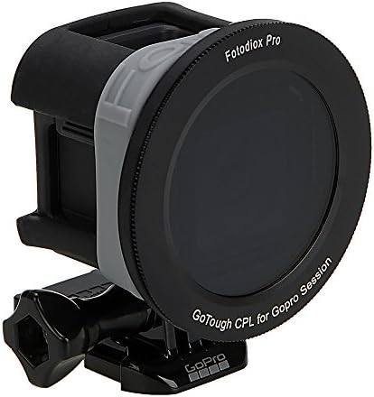 Fotodiox GoTough Silikon Dağı ile Dairesel Polarize (CPL) Filtre için GoPro Hero & HERO5 Oturumu Kamera