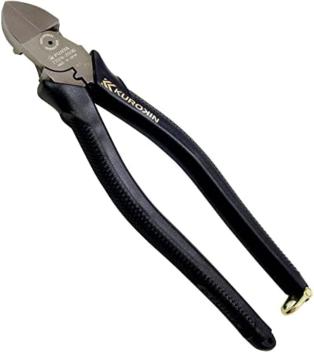 FUJİYA Tools, 7700N-200BG, Yüksek Kaldıraçlı Çapraz Kesme Pense, Siyah ve Altın rengi -, 8 inç