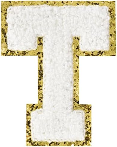 Demir on Yamalar için Giyim Mektup Çıkartmalar Glitter Demir on Mektuplar Demir on Mektup Beyaz Mektup Yamalar için Ceketler