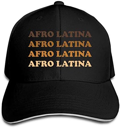 Unisex Yetişkin Afro Latina Vintage Pamuk beyzbol şapkası Ayarlanabilir Düşük Profil Baba kamyon şoförü şapkası Siyah