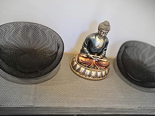 Shakyamuni Buda Heykeli için Ev Dekor - Meditasyon Buda Heykeli Büyük 10.5 Uzun Boylu Kapalı Zen Meditasyon Buda Dekor - Koleksiyon