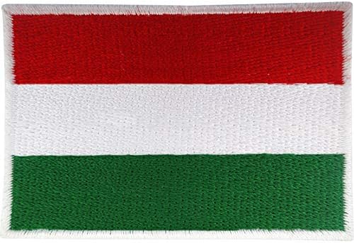 Macaristan Bayrağı Yama Demir On Rozeti / Macar Bayrağı İşlemeli Aplike Dikmek
