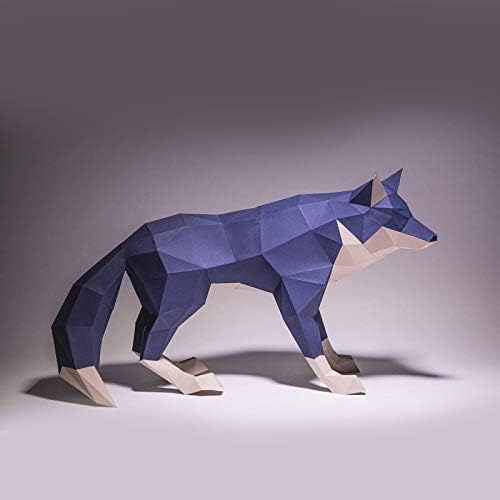 3D DIY El Yapımı Kağıt Heykel Hayvan Kağıt Modeli Önceden Kesilmiş Kağıt Zanaat Kurt Bak Kağıt Oyuncak Origami Bulmaca Ev Dekorasyon,